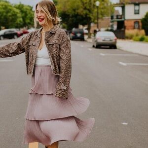 Entro Lavender Midi Skirt
